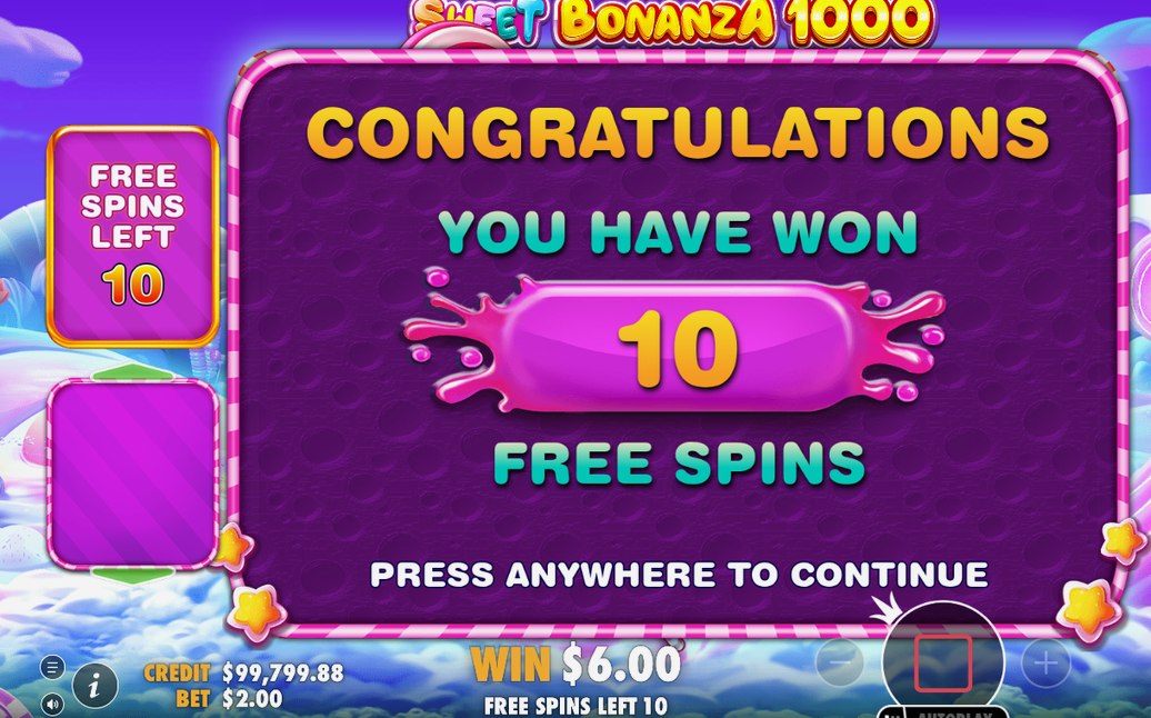 Free Spins-läget där multiplikatorbomber kan visas